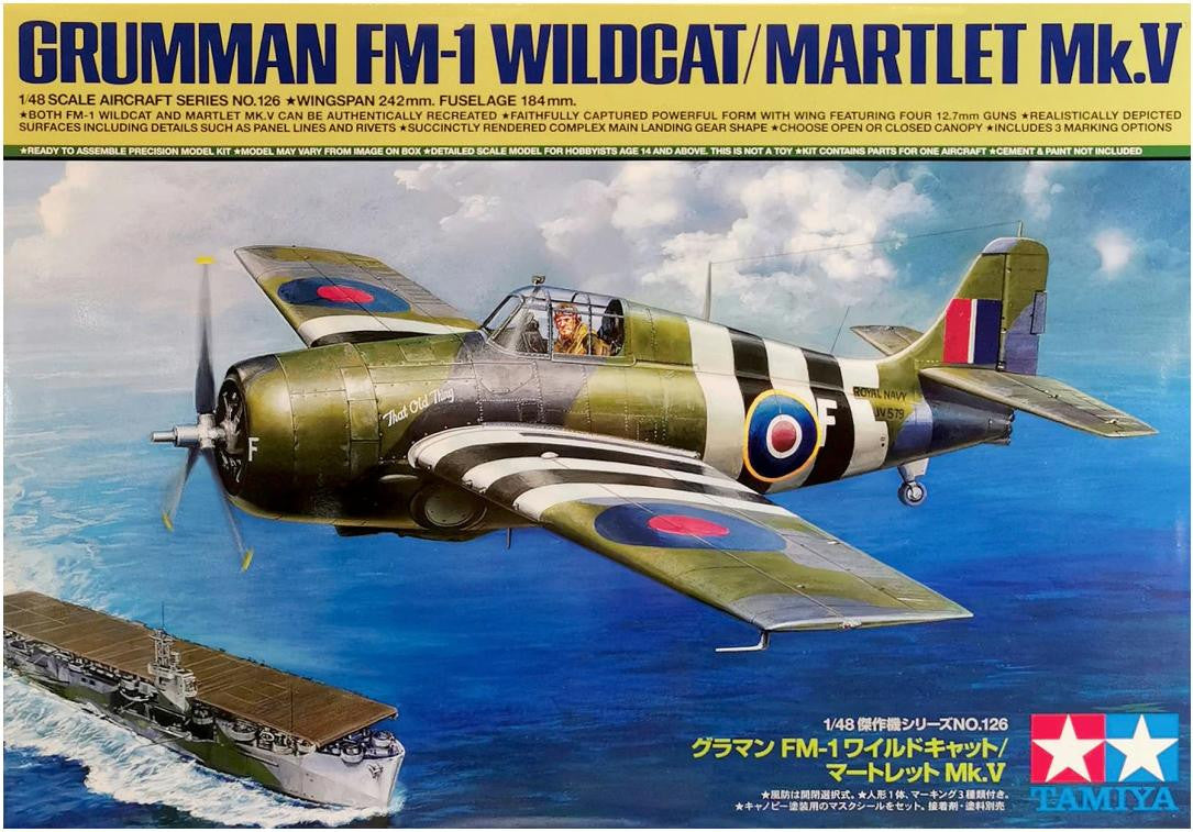 Tamiya 1/48 FM-1 Wildcat / Martlet Mk.V 61126
